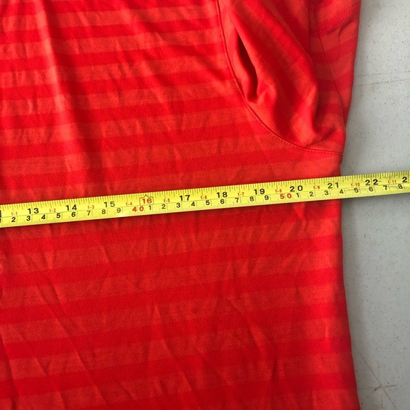 Puma Golf Mens Polo DryCell Athletic Short Sleeve Shirt Red Striped Size Medium - Picture 5 of 10